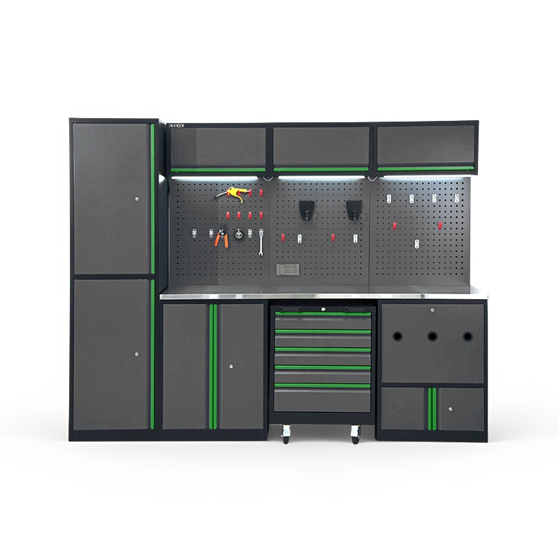 Modulares Werkzeuglagersystem mit Werkbank